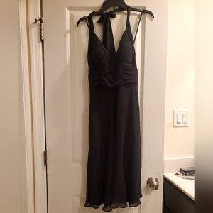 White House Black Market black halter dress, 8